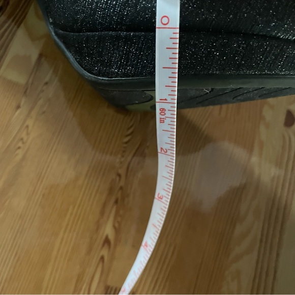 Fioni Night Black Sparkle heels- New without tags. Size 7W wide - Picture 5 of 6